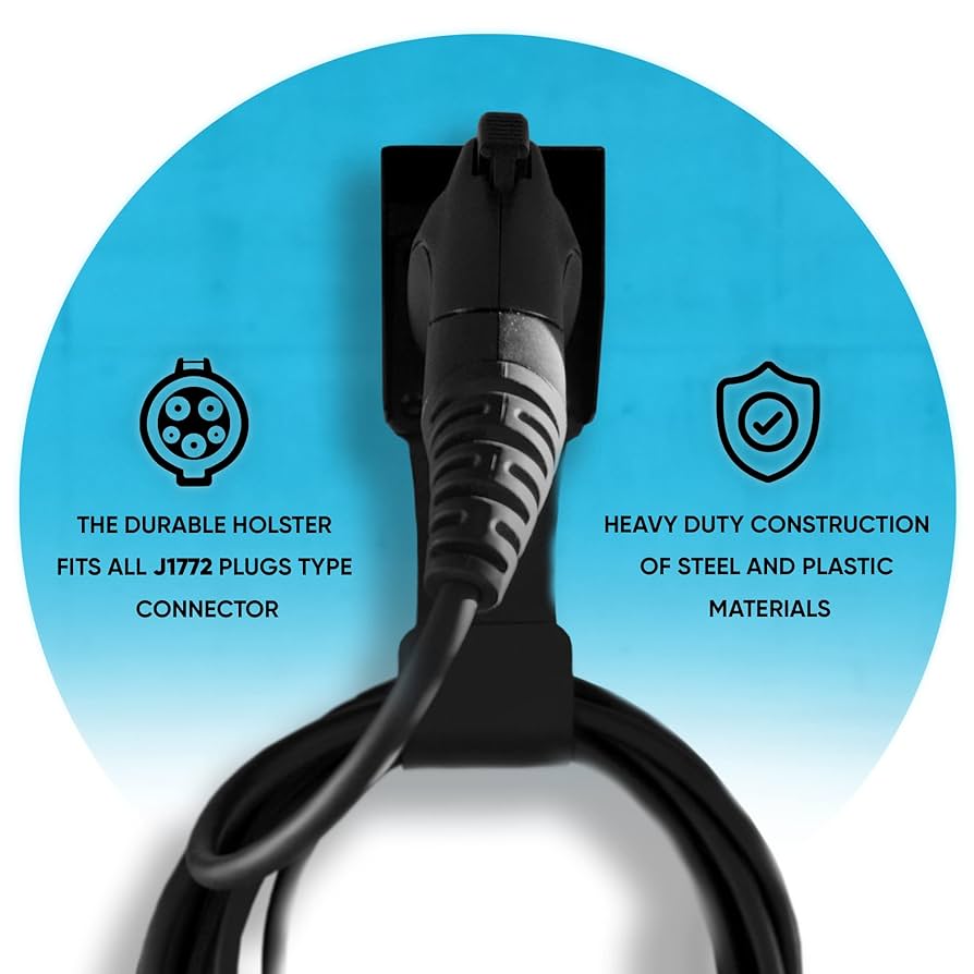 Amazon.com: Tread-Well EV Charger Cable Holster Dock SAE J1772